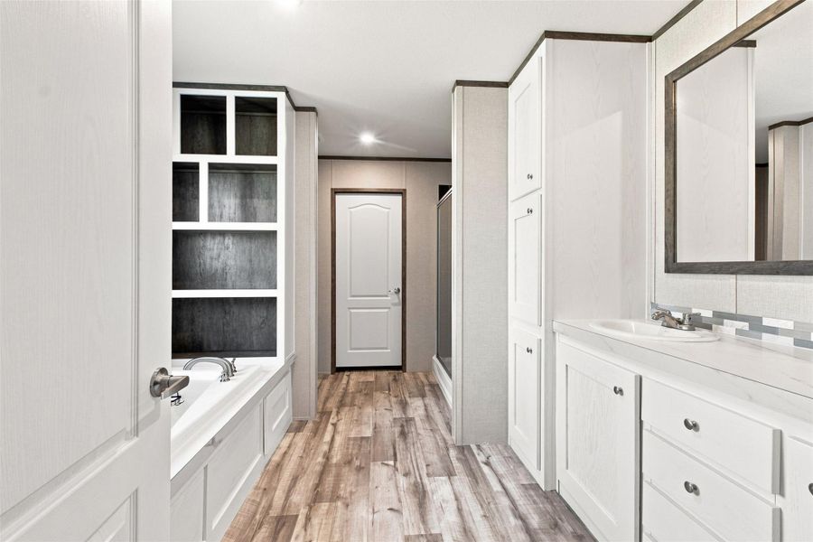 Furnished interior view inside a new home in , Conroe (Image 28).