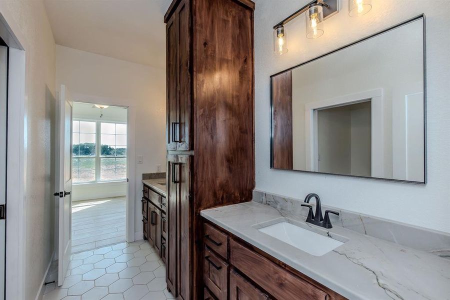 Furnished interior view inside a new home in , Graford (Image 17).
