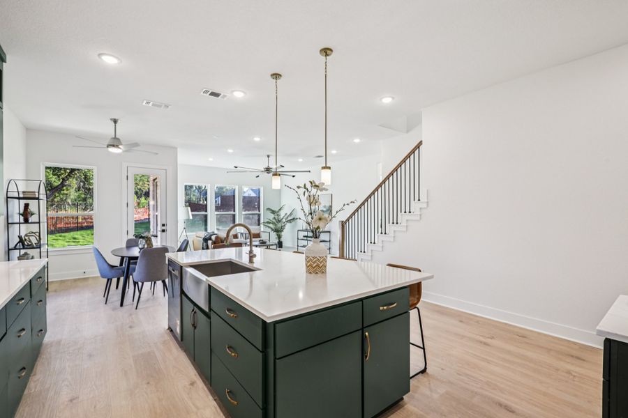 Furnished interior view inside a new home in Sauls Ranch, Round Rock (Image 17).