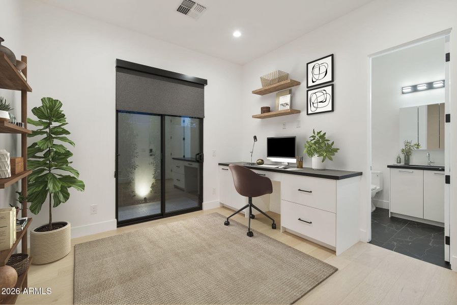 3rd Bedroom - Digitally Staged As An Off