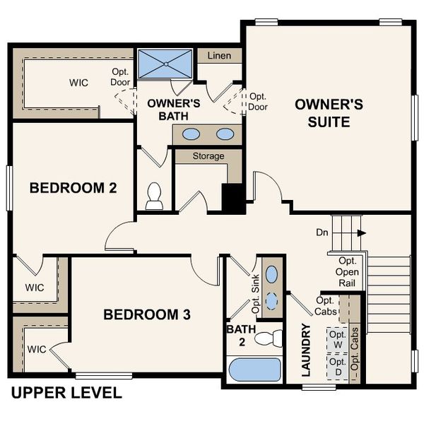 2D floor plan layout for the Mackenzie (36202) by Century Communities in Sweetgrass, Dacono, CO (Image 4).