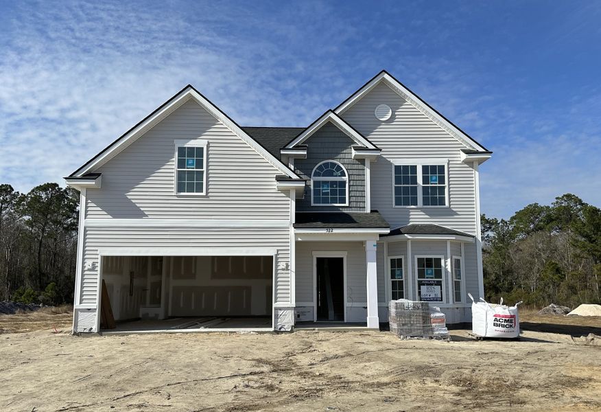 In-progress construction of a new home in Doctor's Creek, Ludowici, GA (Image 4).