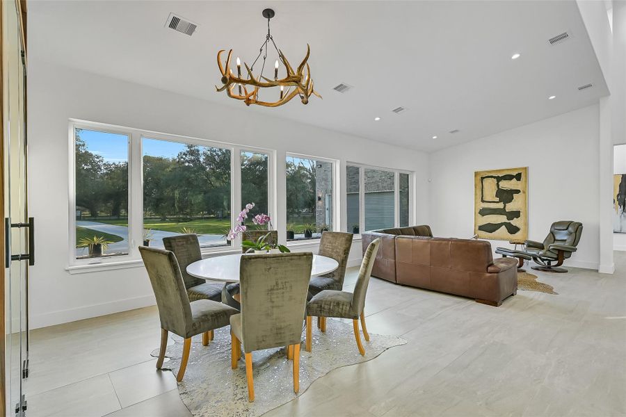 Furnished interior view inside a new home in , Manvel (Image 17).