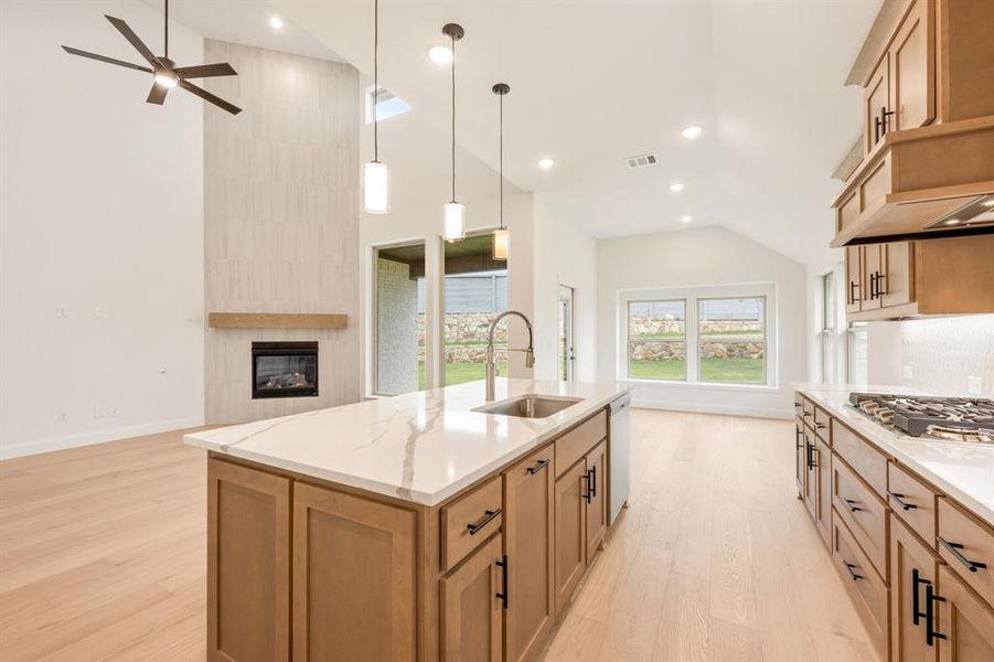 Furnished interior view inside a new home in Painted Tree Woodland District 50, McKinney (Image 9). Furnished interior view inside a new home in Painted Tree Woodland District 50, McKinney (Image 9).