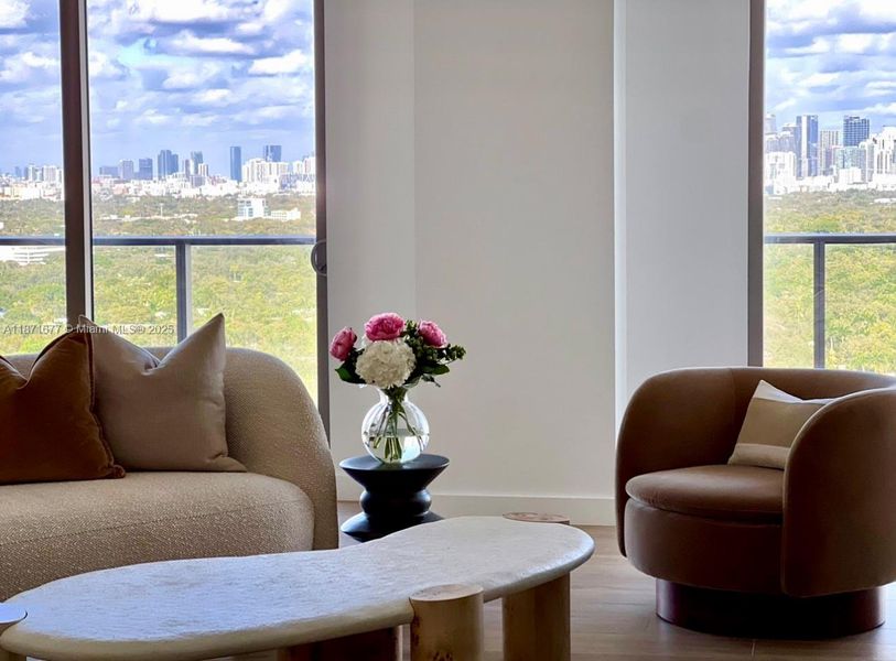 Furnished interior view inside a new home in Mr. C Residences, Miami (Image 51).