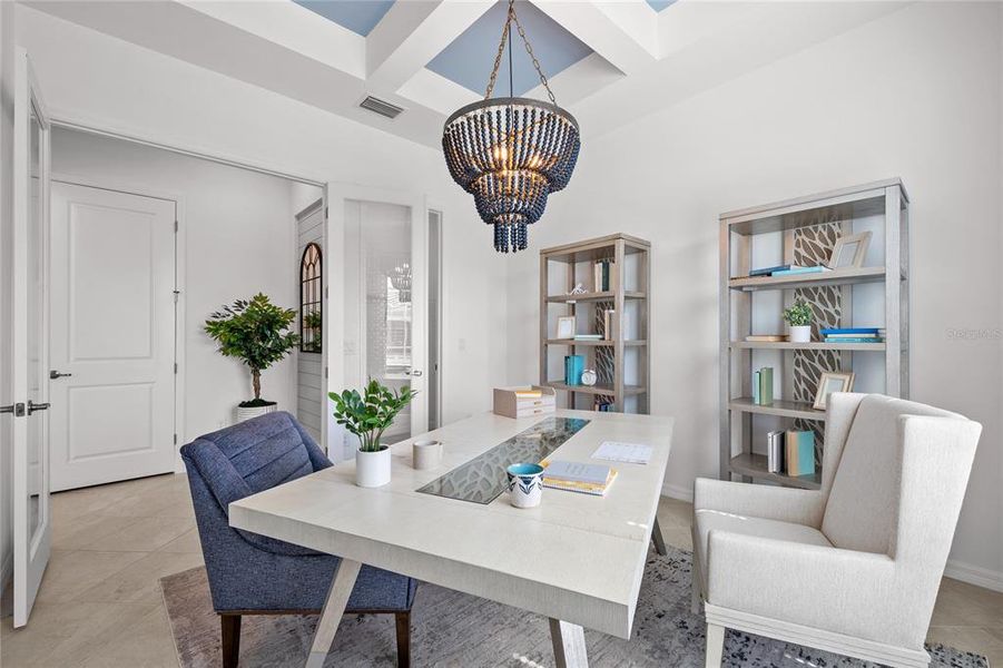 Furnished interior view inside a new home in Calusa Country Club, Lakewood Ranch (Image 15).