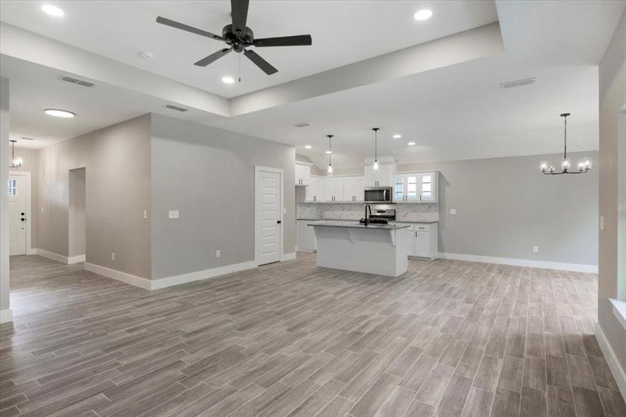 Furnished interior view inside a new home in , Lindale (Image 9). Furnished interior view inside a new home in , Lindale (Image 9).