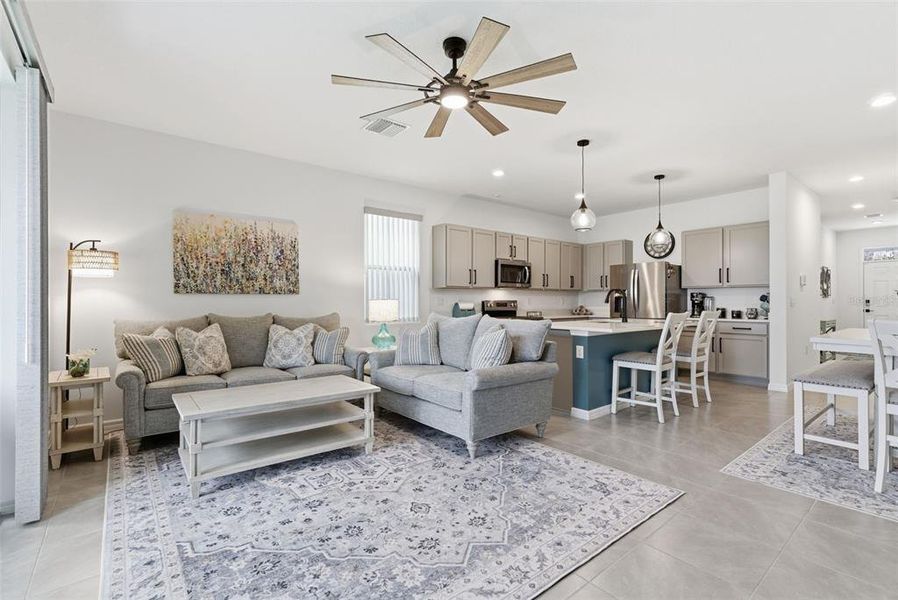 Furnished interior view inside a new home in , Apollo Beach (Image 11). Furnished interior view inside a new home in , Apollo Beach (Image 11).