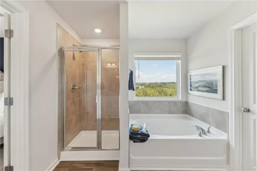 Furnished interior view inside a new home in The Hills at Cedar Creek, Winder (Image 71).