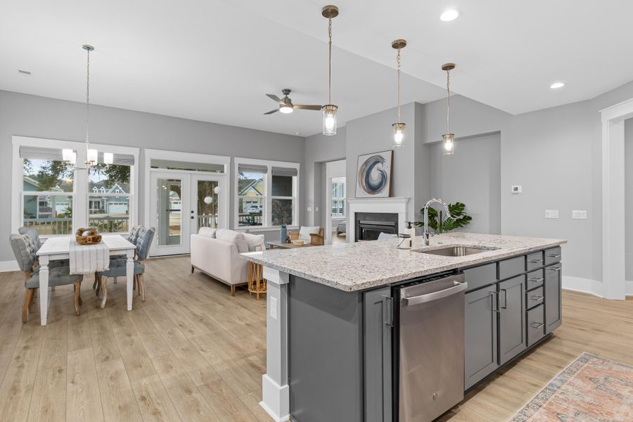 Furnished interior view inside a new home in , Summerville (Image 16). Furnished interior view inside a new home in , Summerville (Image 16).