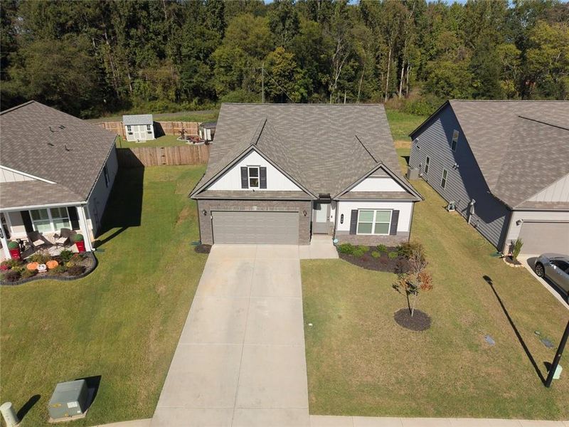 Front exterior of a new home in Laurel Park, Cartersville, GA, highlighting curb appeal (Image 22).