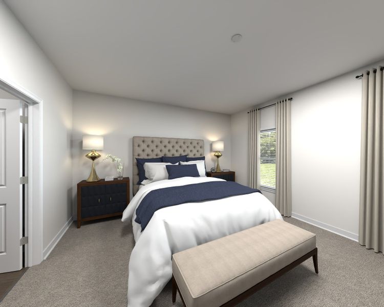 The primary suite offers a private retreat.