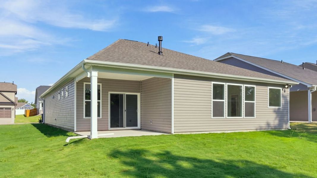 Exterior details and patio area of a home in Rutledge Estates, Woodruff (Image 4).