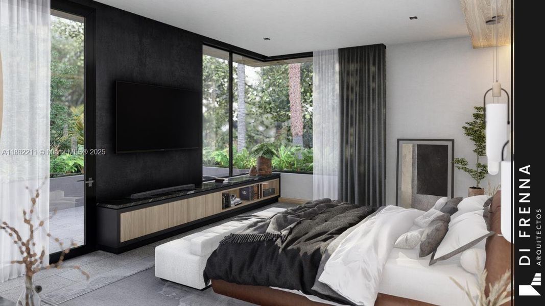 Furnished interior view inside a new home in , Miami (Image 4).