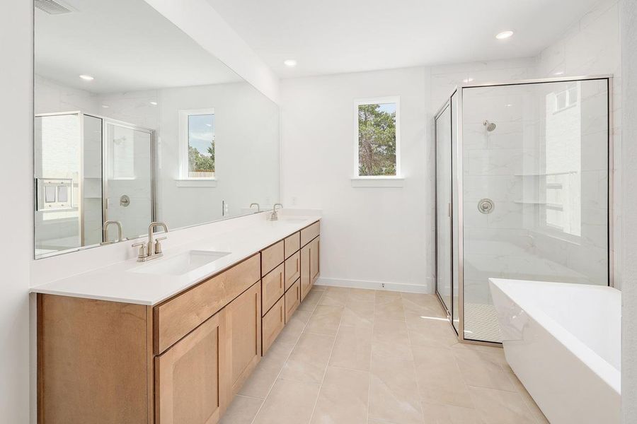 Furnished interior view inside a new home in Lariat, Liberty Hill (Image 5).