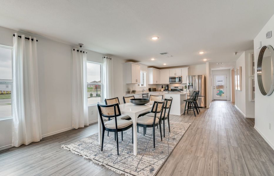 Dining area off kitchen