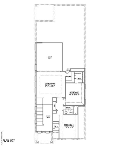 Plan 1477 2nd Floor Plan 1477 2nd Floor
