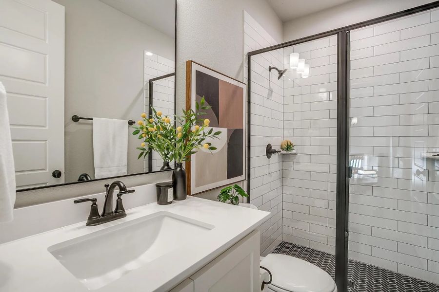 Representative furnished interior of a home built from the The Blaire by Elmwood Custom Homes in Matthews Farm, Venus (Image 31).