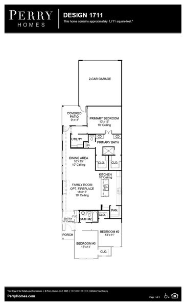 Floor Plan for 1711