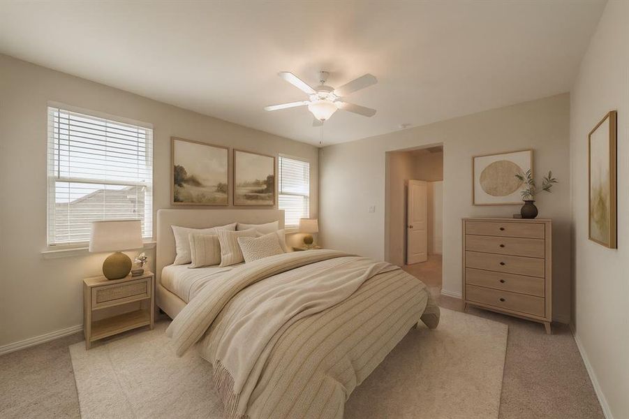 Virtually staged photo