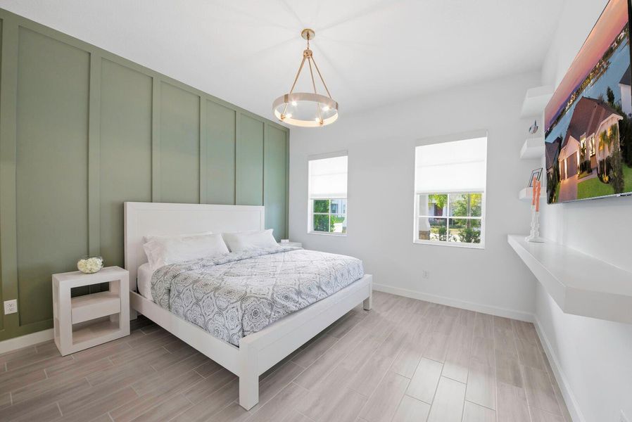 Furnished interior view inside a new home in Arden: The Waterford Collection, Loxahatchee (Image 12).