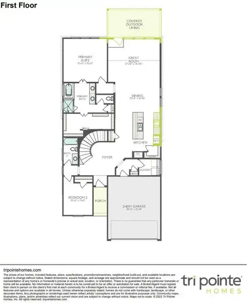 2D floor plan layout of this home in Woodson’s Reserve, Spring, TX (Image 3).