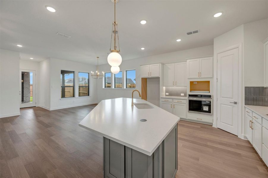 Furnished interior view inside a new home in Riceland - Enclave Row Collection, Mont Belvieu (Image 3).