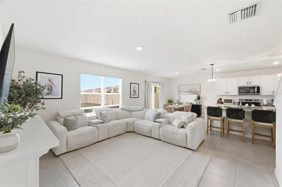 Furnished interior view inside a new home in Epperson, Wesley Chapel (Image 6). Furnished interior view inside a new home in Epperson, Wesley Chapel (Image 6).