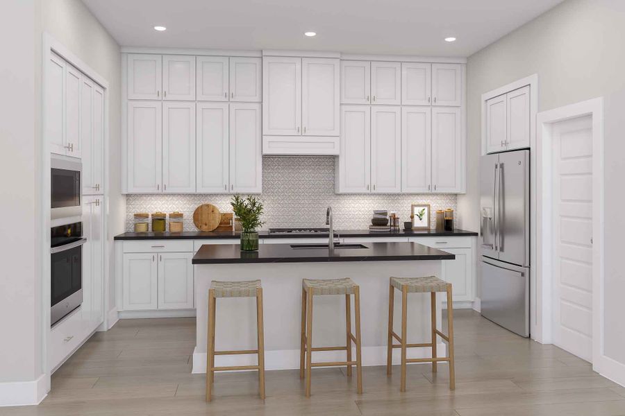 Representative furnished interior of a home built from the Hawk by Tri Pointe Homes in Garden Glen at Clopton Farms, Montgomery (Image 9).
