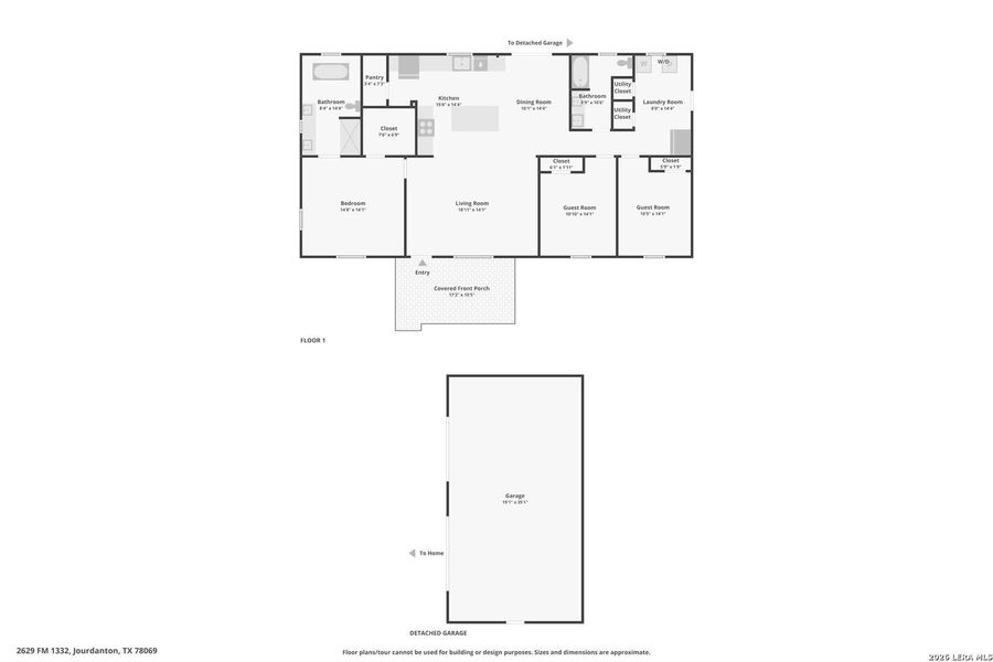2D floor plan layout of this home in , Jourdanton, TX (Image 5).