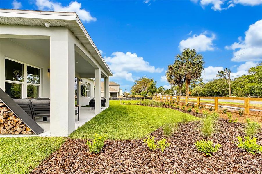 Exterior details and patio area of a home in Prairie Oaks, St. Cloud (Image 23).