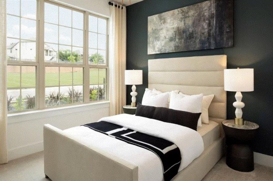 Photo of Pulte model home with same floor plan, not of actual home listed.