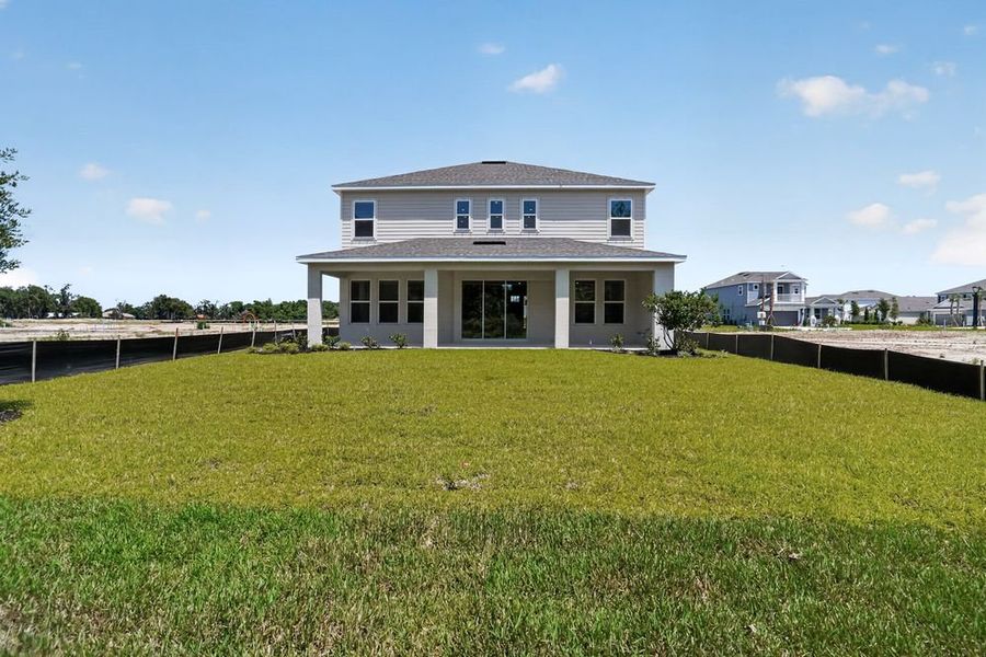 Exterior details and patio area of a home in Firethorn, Parrish (Image 4).