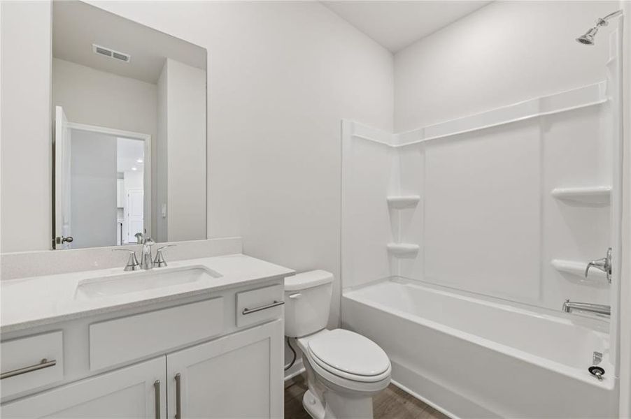 Furnished interior view inside a new home in Parkside at Grayson, Grayson (Image 17).