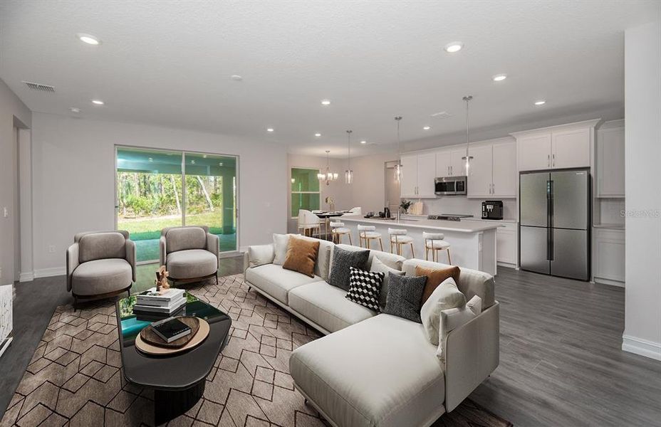 Furnished interior view inside a new home in , Ocala (Image 10).