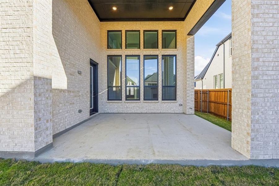 Exterior details and patio area of a home in Mosaic: 60ft. lots, Celina (Image 19).