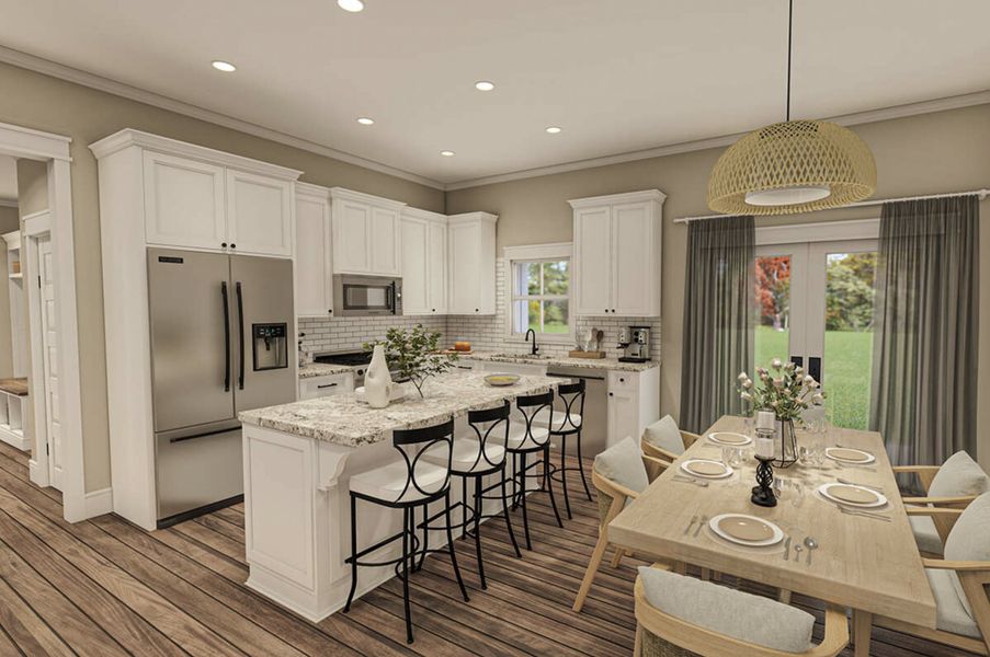 Representative furnished interior of a home built from the Levi by Zeal Home Builders in Horizon Meadow Estates, Paradise (Image 3).