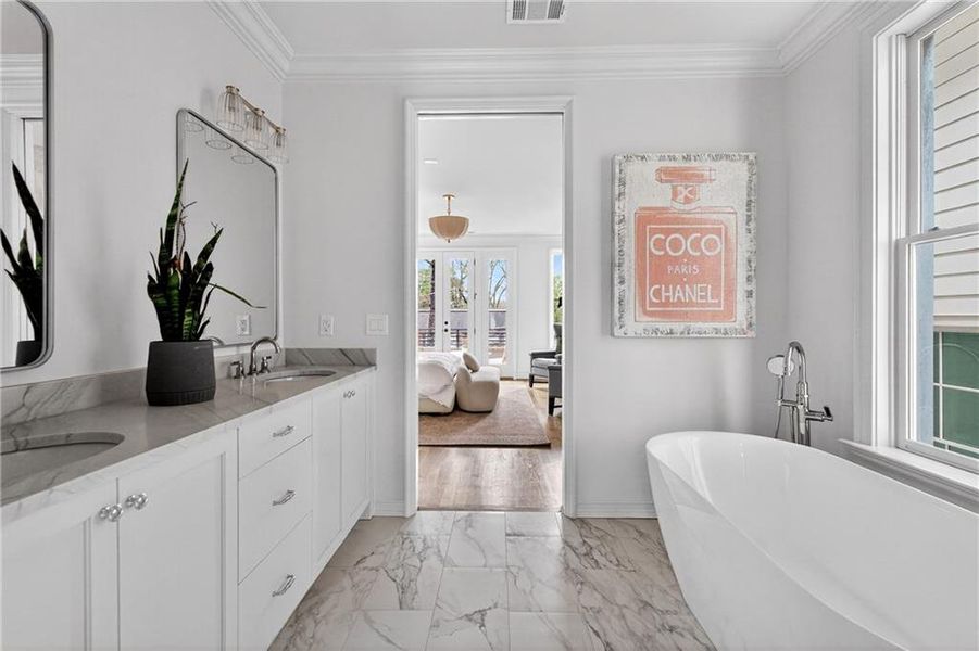 Furnished interior view inside a new home in Delmont, Atlanta (Image 41). Furnished interior view inside a new home in Delmont, Atlanta (Image 41).