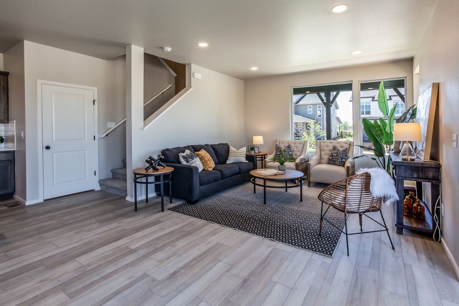 Furnished interior view inside a new home in Trailside, Timnath (Image 18).