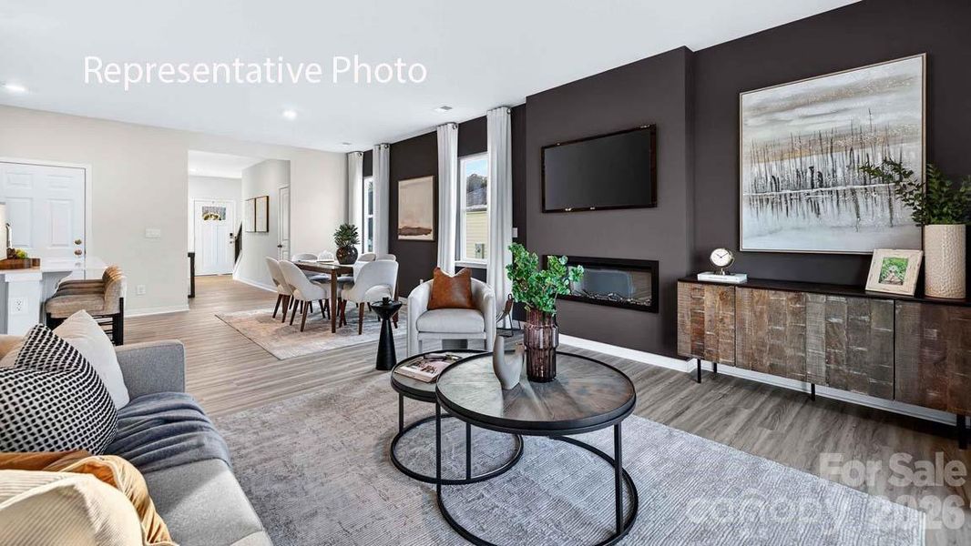 Furnished interior view inside a new home in Sonoma Hills, Charlotte (Image 8).