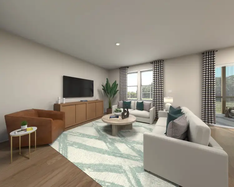 Furnished interior view inside a new home in Northwoods at Mirror Lake, Villa Rica (Image 4).