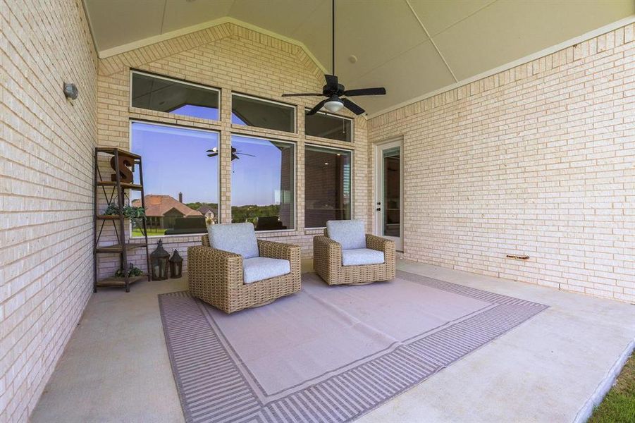 Exterior details and patio area of a home in The Meadows, Gunter (Image 22). Exterior details and patio area of a home in The Meadows, Gunter (Image 22).