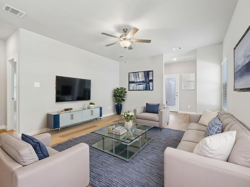 Furnished interior view inside a new home in Cibolo Hills West - Spring Series, Fort Worth (Image 5).