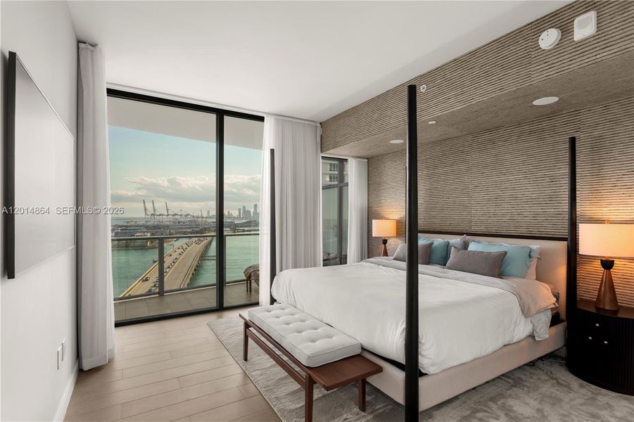 Furnished interior view inside a new home in Five Park, Miami Beach (Image 13).