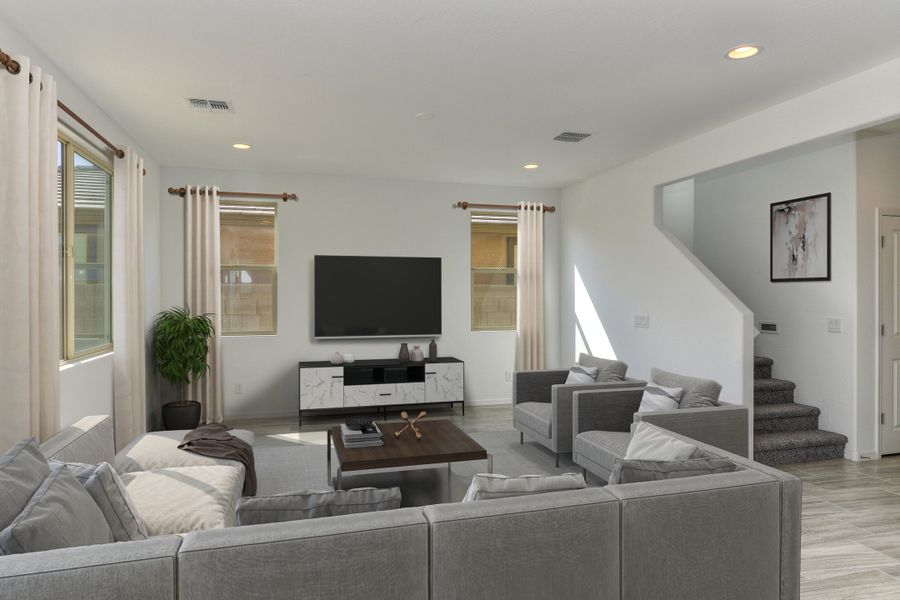 Representative furnished interior of a home built from the Plan by Beazer Homes in Highpointe at Northpointe, Peoria (Image 6).