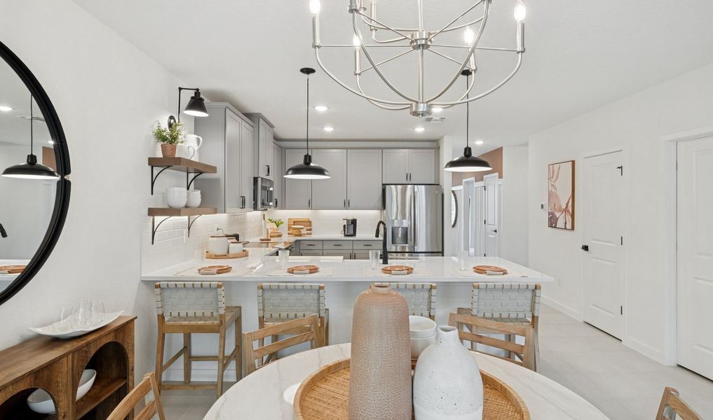 Dining area near kitchen