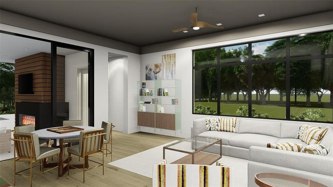 Furnished interior view inside a new home in , Fort Myers (Image 66).