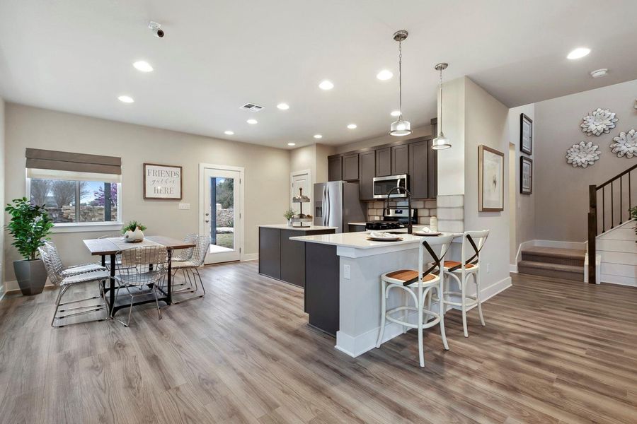 Furnished interior view inside a new home in Village at Manor Commons, Manor (Image 24).