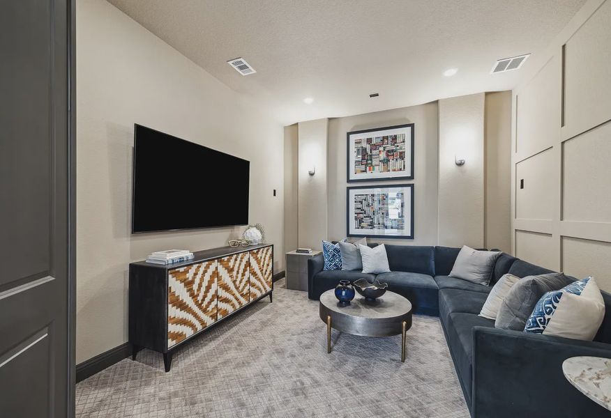 Plan 5042 media room - staged - 12 of 21 Plan 5042 media room - staged - 12 of 21