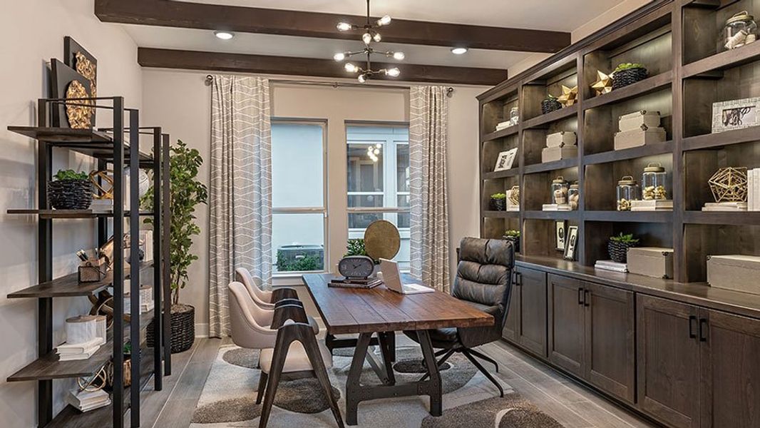 Representative furnished interior of a home built from the Calabash by Taylor Morrison in Easton Park 60s, Austin (Image 17).